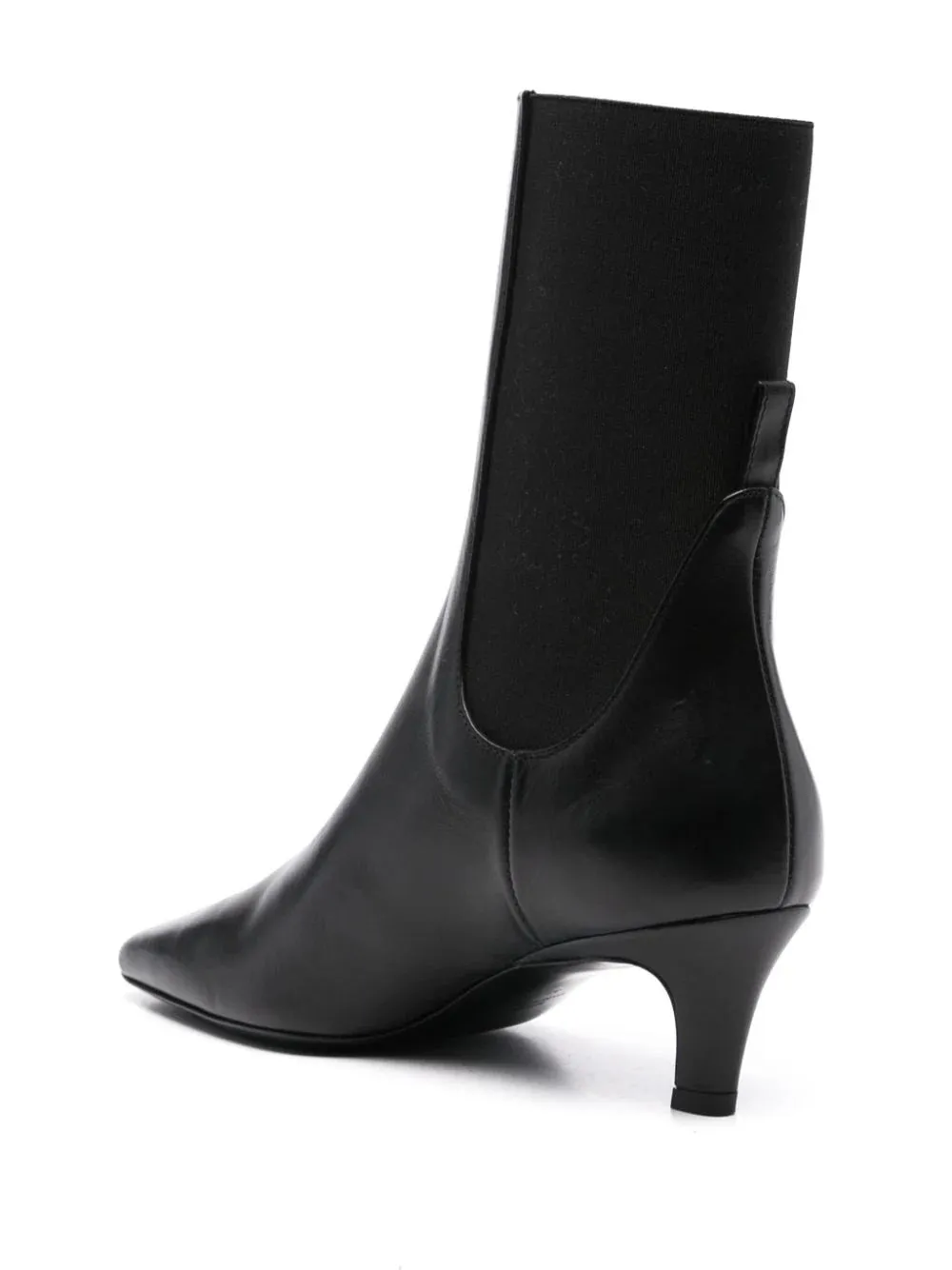 214907813 Low heel leather boot