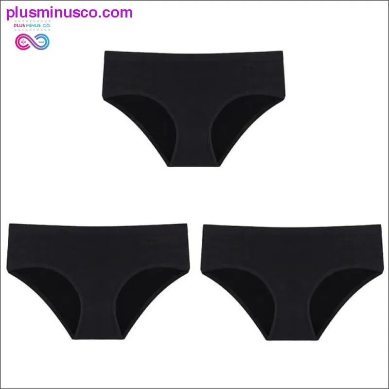 3PCS/Set Women's Panties Cotton Underwear Solid Color Briefs