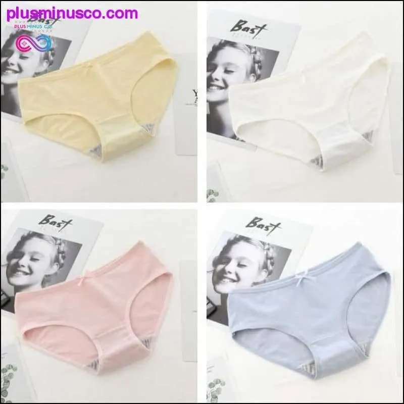 4pcs Breathable Cotton Underwear With Plus Sizes Available