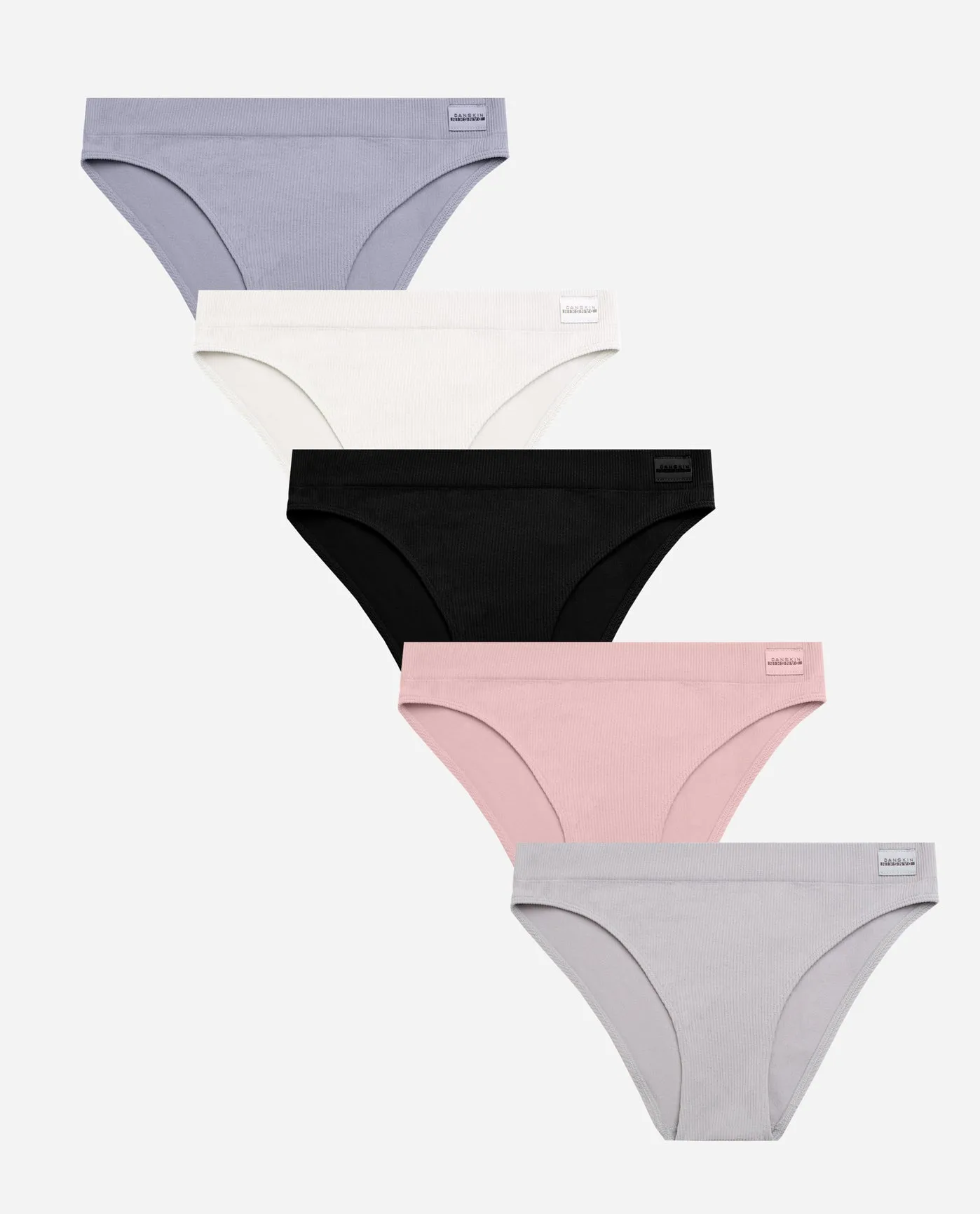 5-Pack Recycled Seamless Ribbed Bikini Underwear