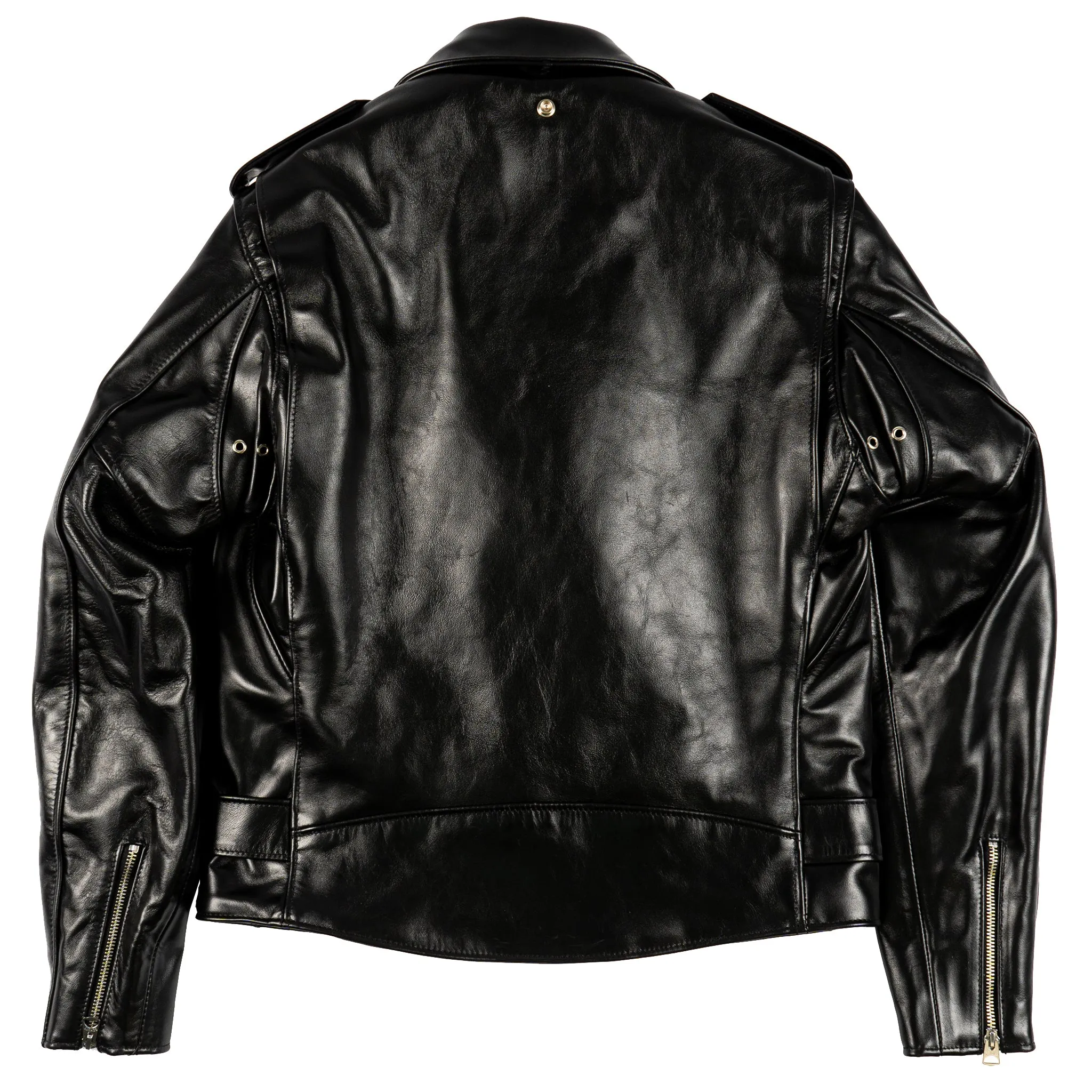 618HH - Horsehide Perfecto Leather Jacket - Black