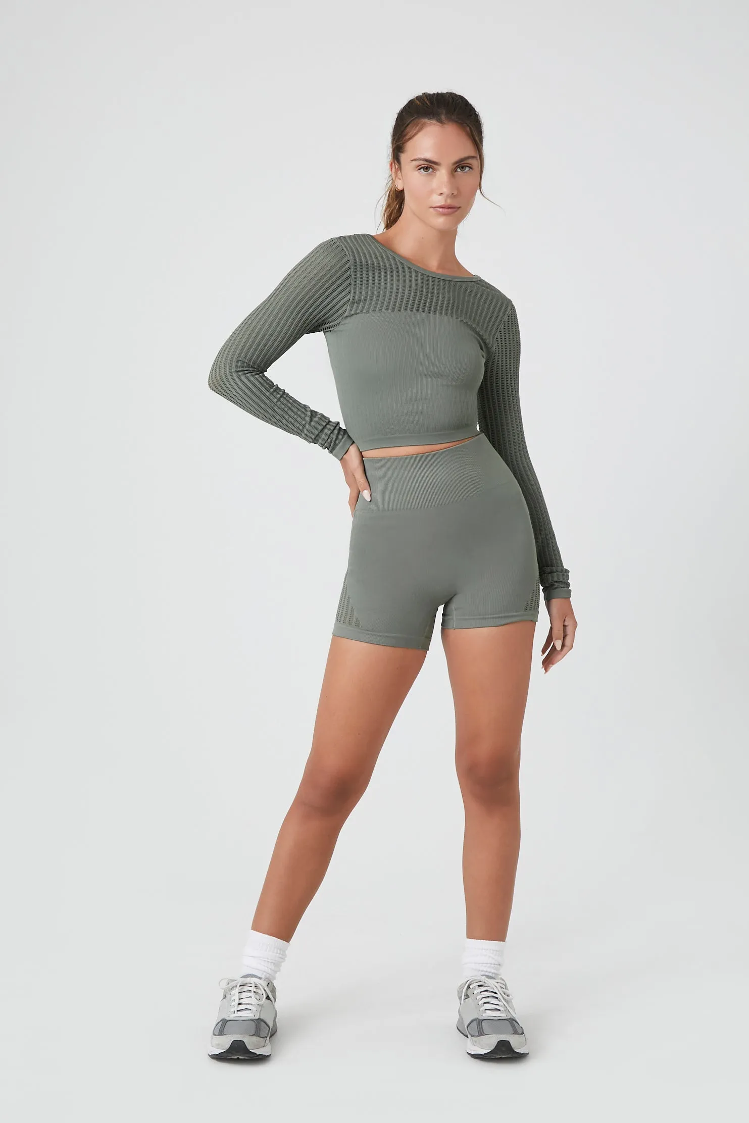 Active Seamless Cropped Sweatshirt