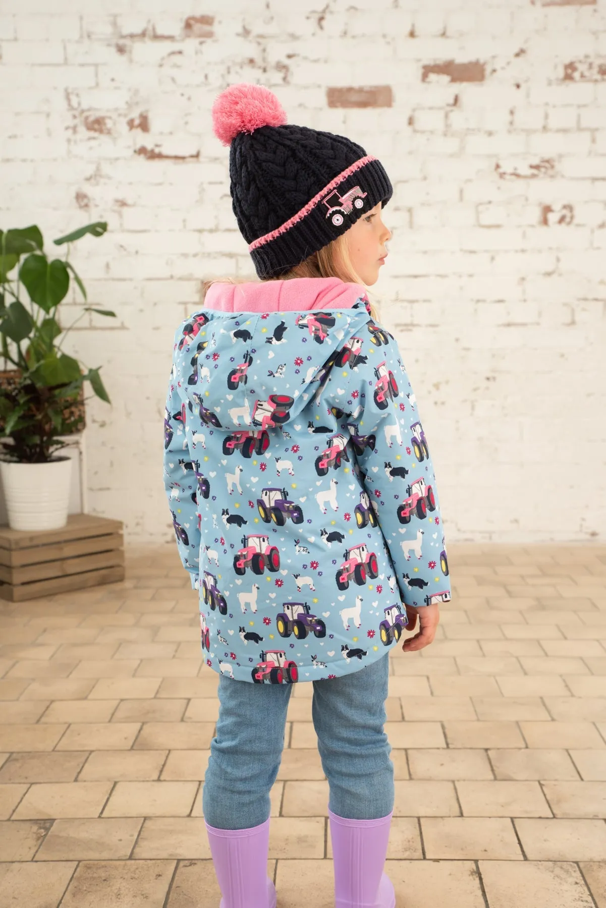 Amelia Coat - Sky Farm Print