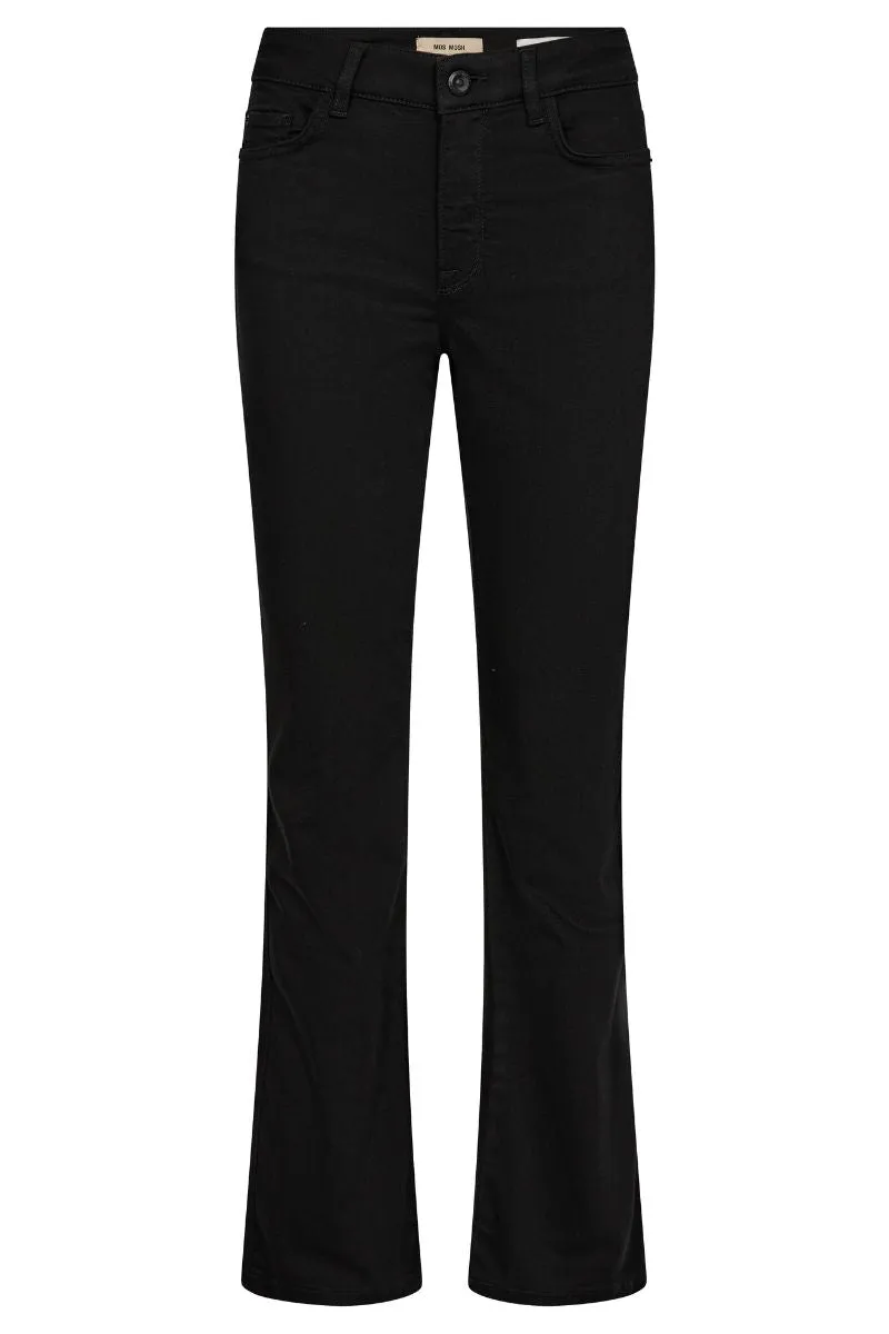 Ashley Deluxe Jeans 32' | Black | Jeans fra Mos Mosh