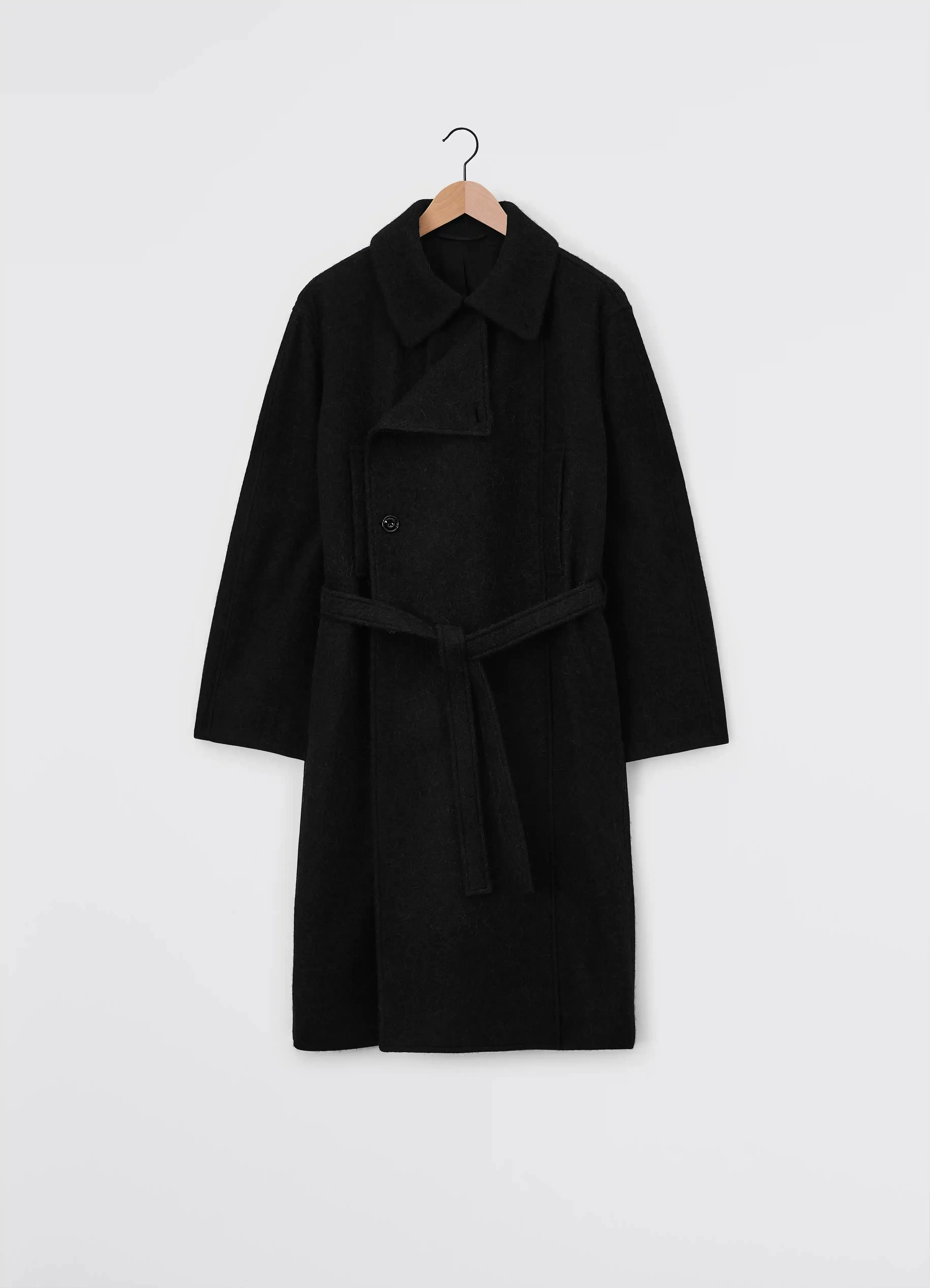 ASYMMETRICAL BATHROBE COAT