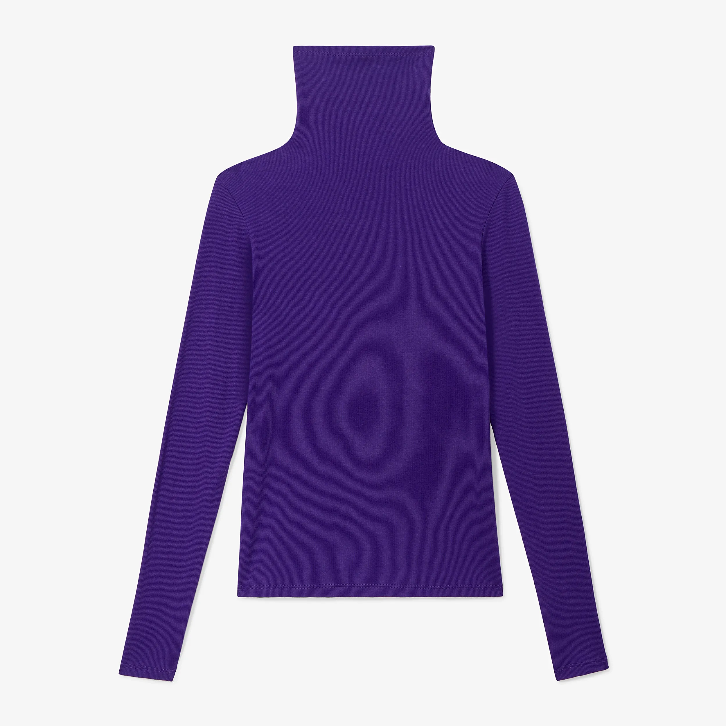 Axam Turtleneck - Ribbed Pima Cotton ::Ube