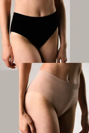 Bamboo Underwear 2 pack - Full Brief High Waisted Panty