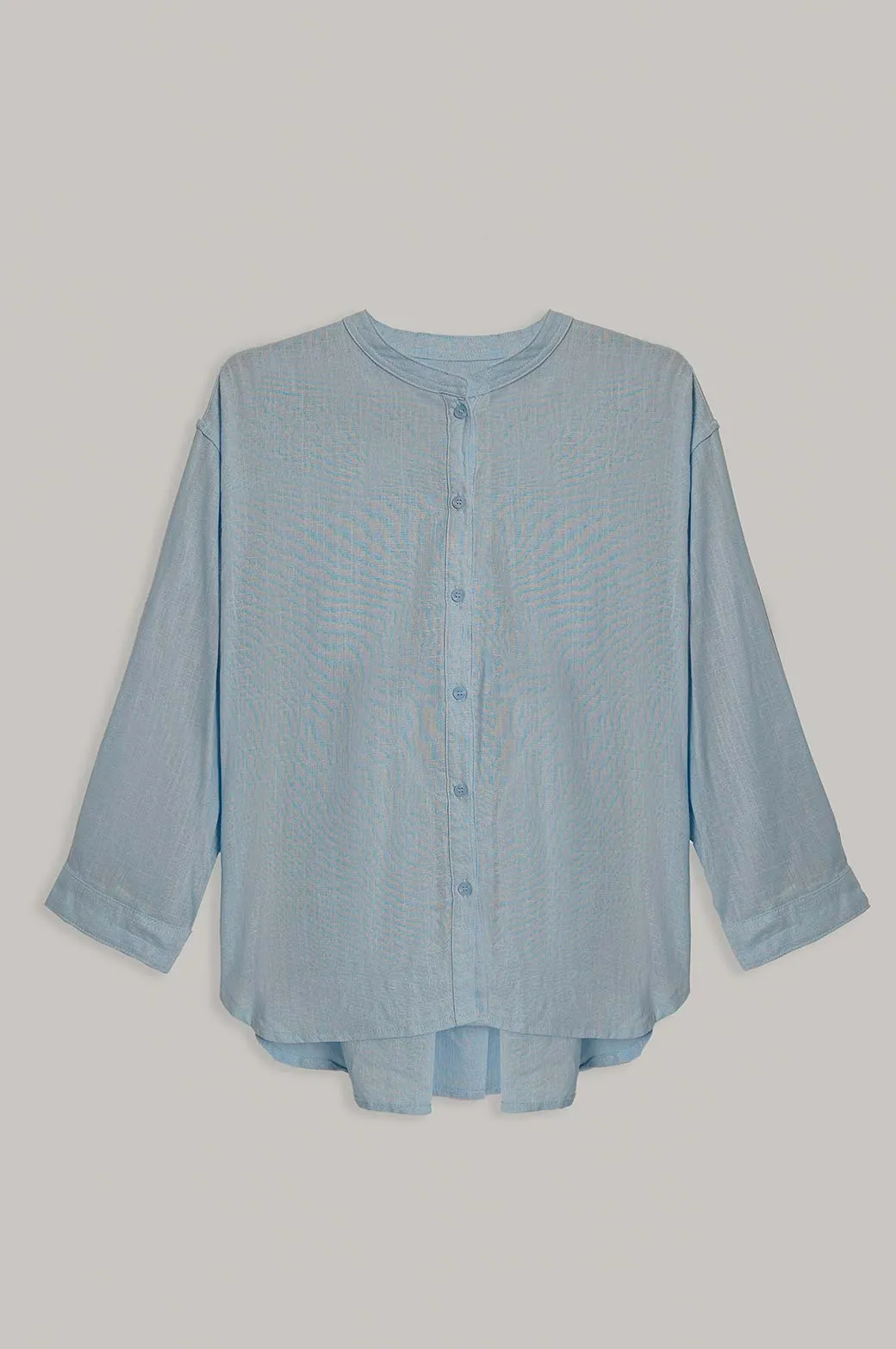 BAND COLLAR BUTTON DOWN