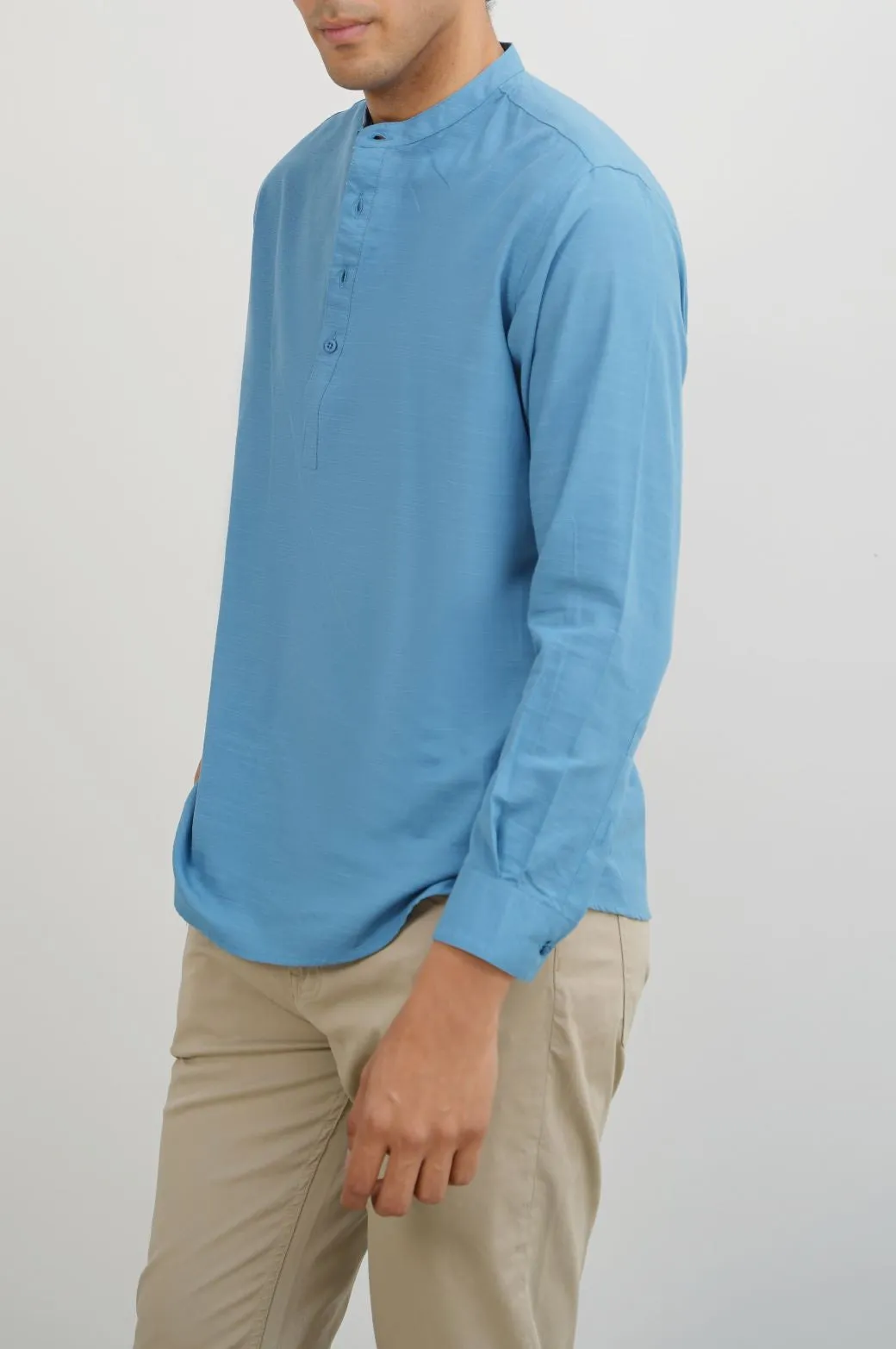 BAND COLLAR SHIRT