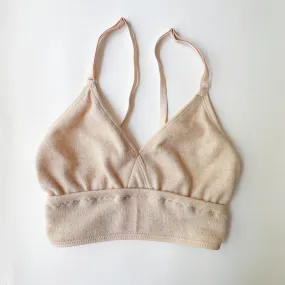 Beige Cashmere bra size Small/Medium | Ready to ship cashmere underwear and bras