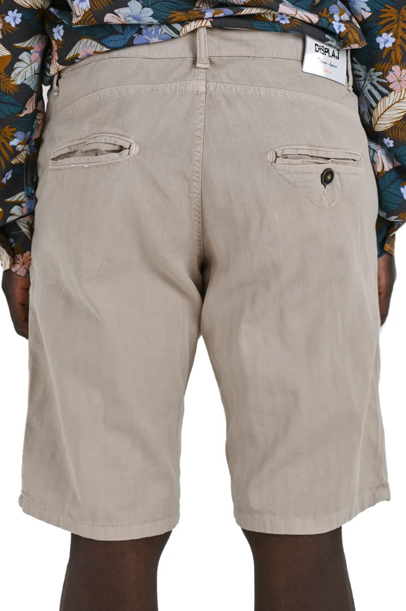 Bermuda in cotone slim Martin Sea Beige SS24