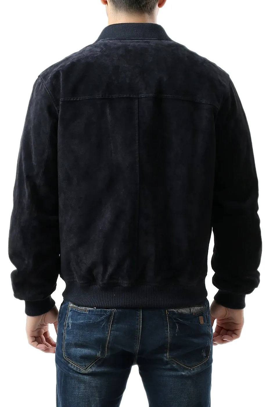 BGSD Men Urban Leather Bomber Jacket