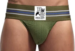 BLO Vintage Style Jockstrap Underwear Military Green