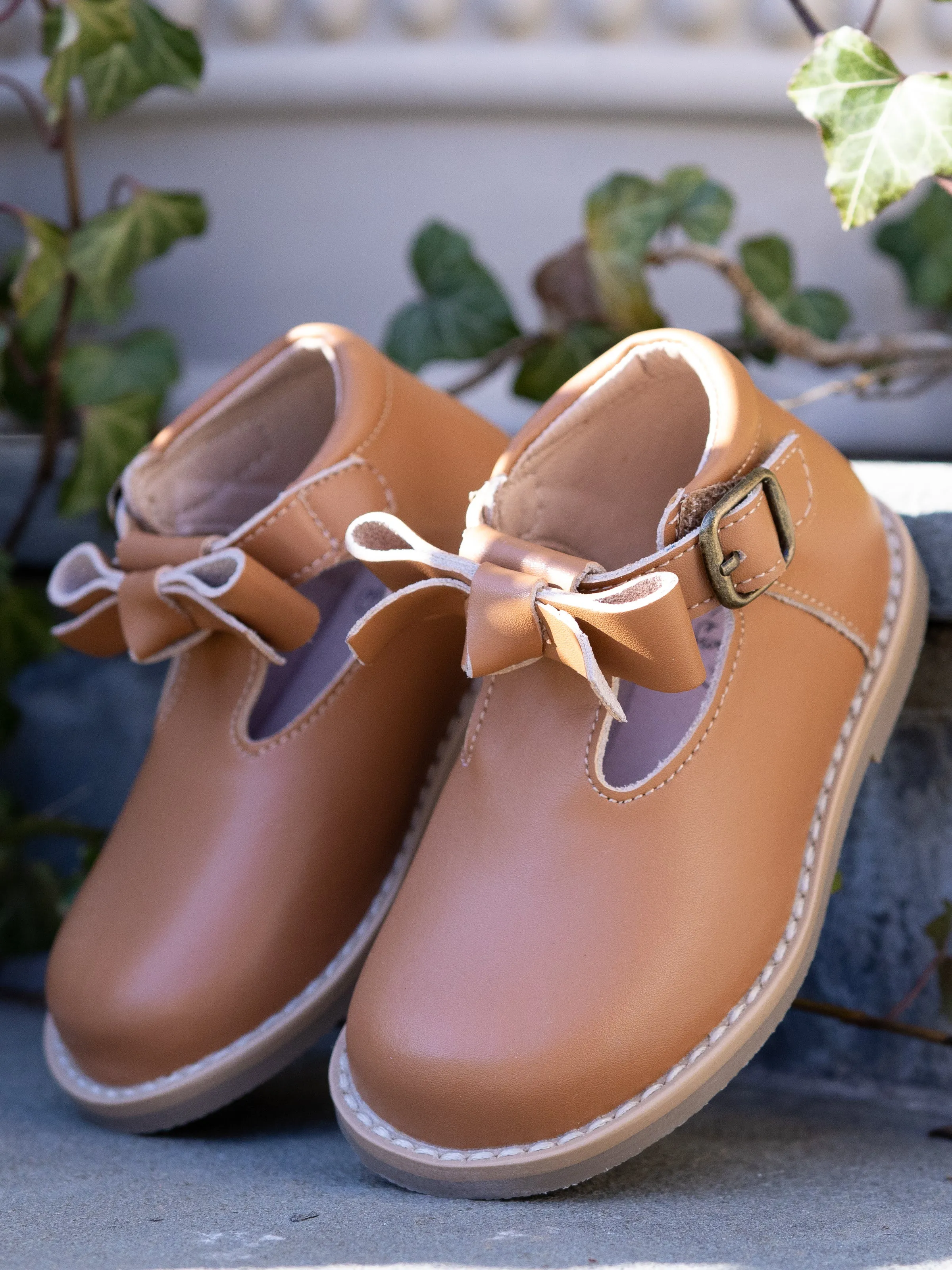 Buckle Strap Ankle Boot-Brown