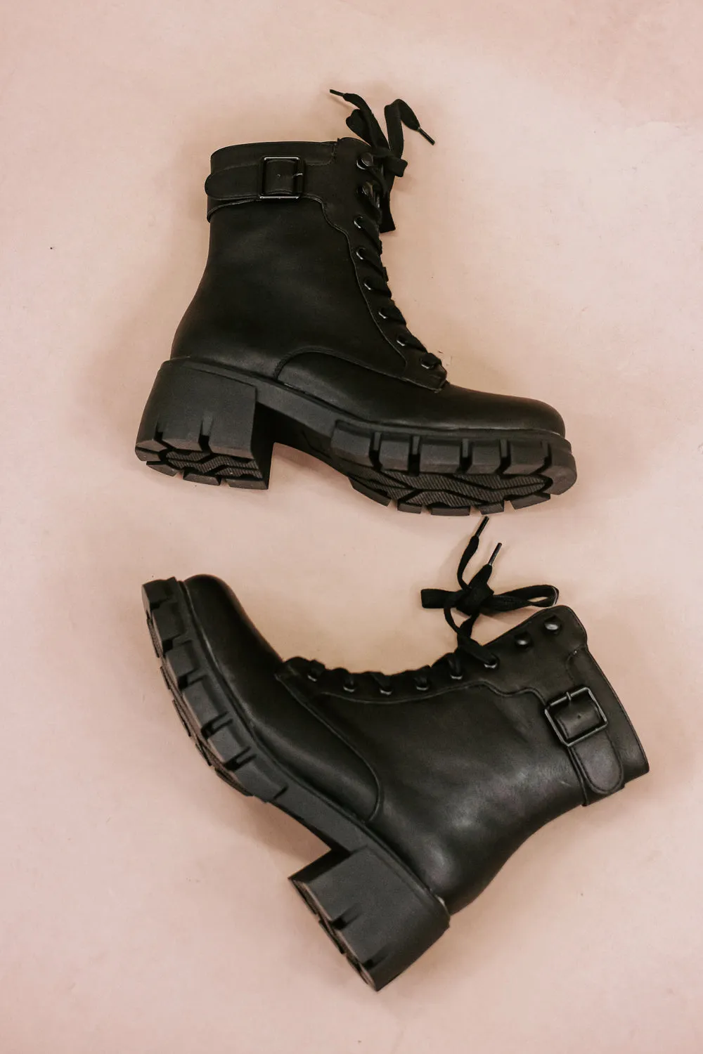 Carter Combat Boot , Black