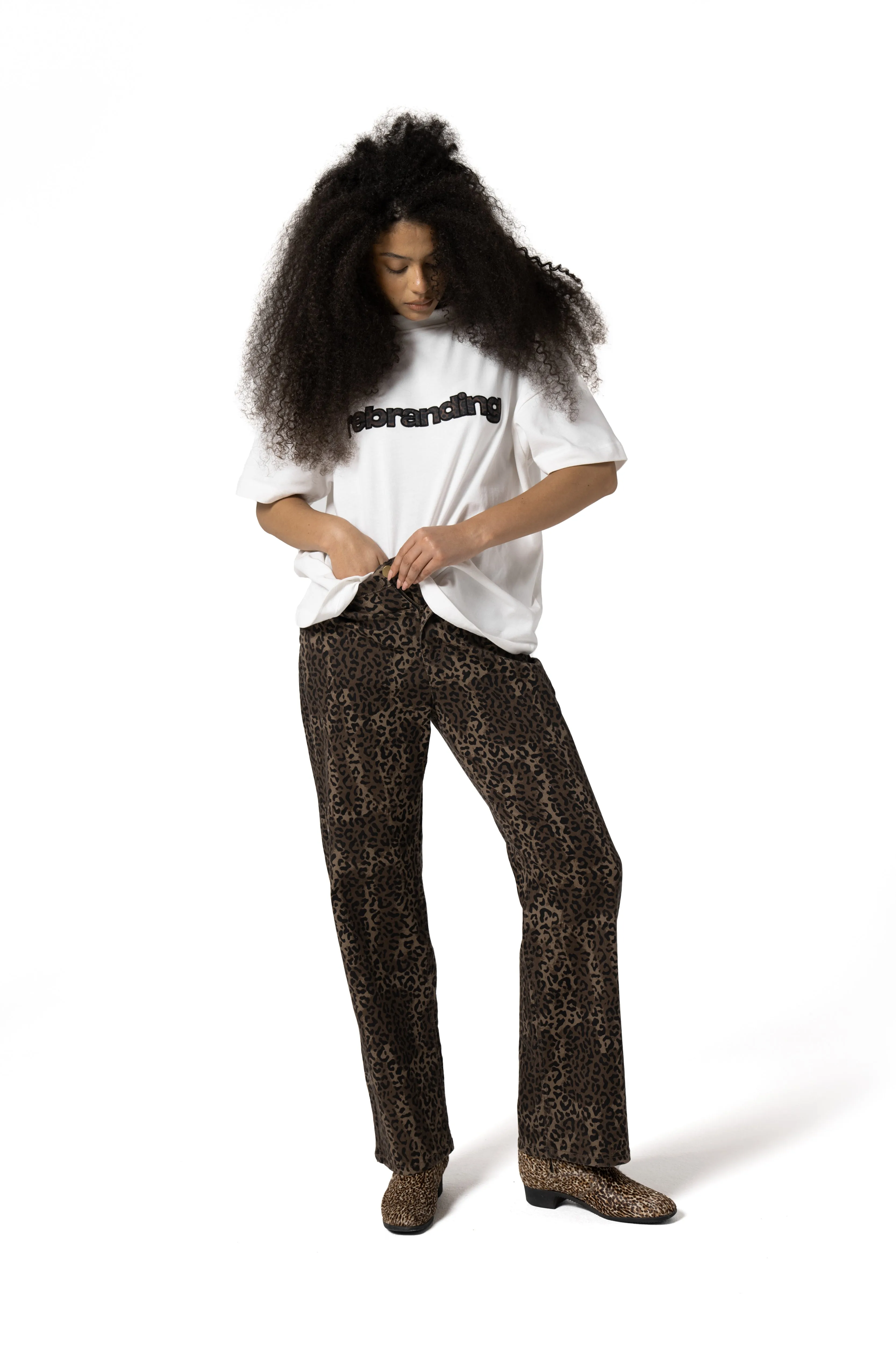 Catty Leopard Jeans