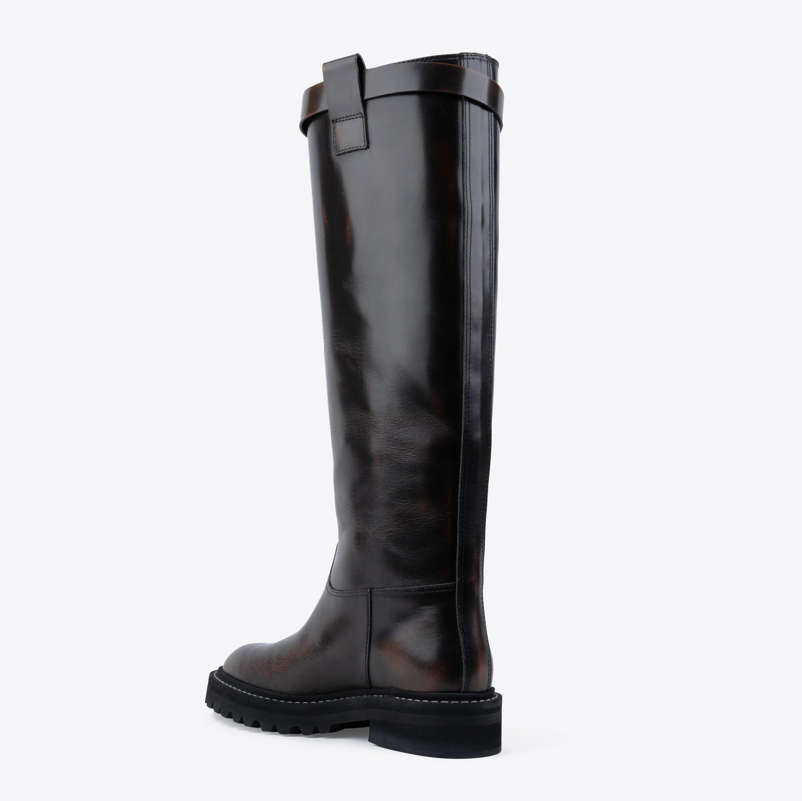 Cavalry Boot Brown Brush