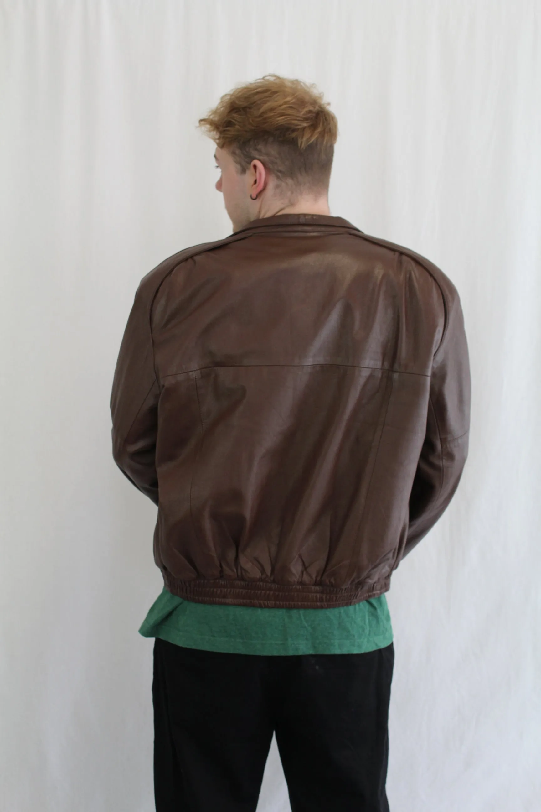 Choc Vintage Leather Jacket