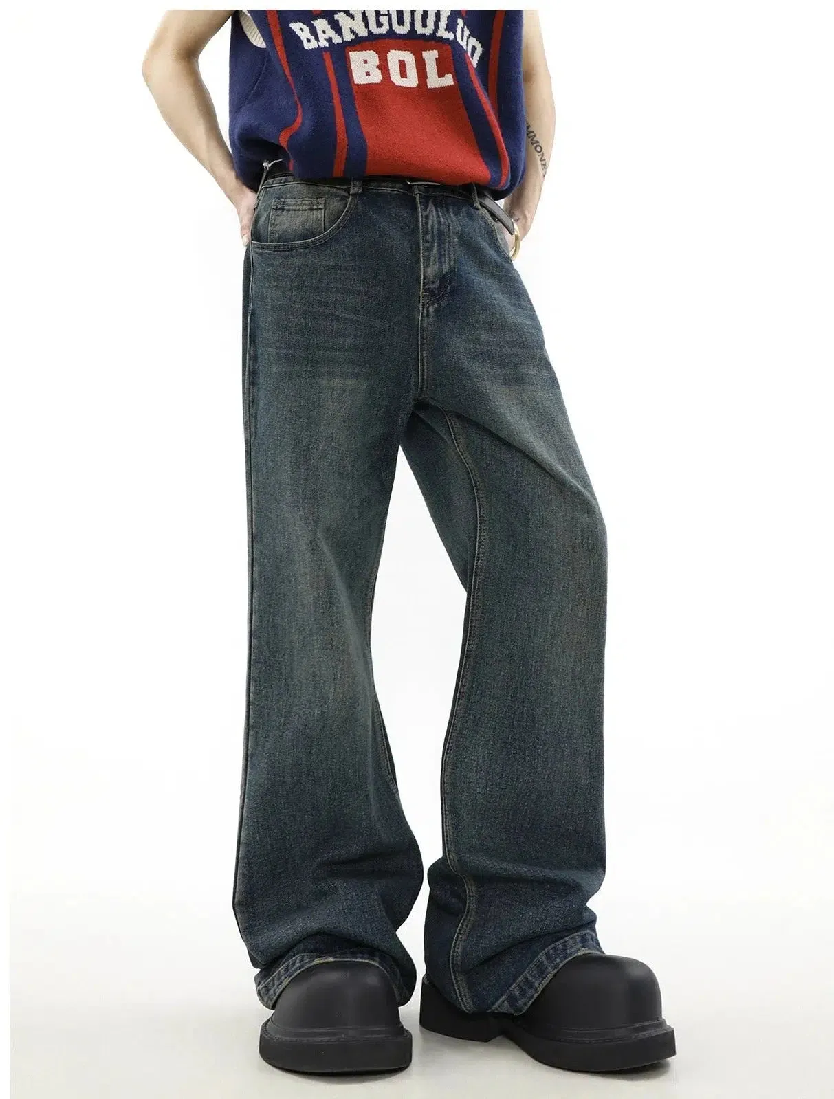 Classic Wide Leg Bootcut Jeans