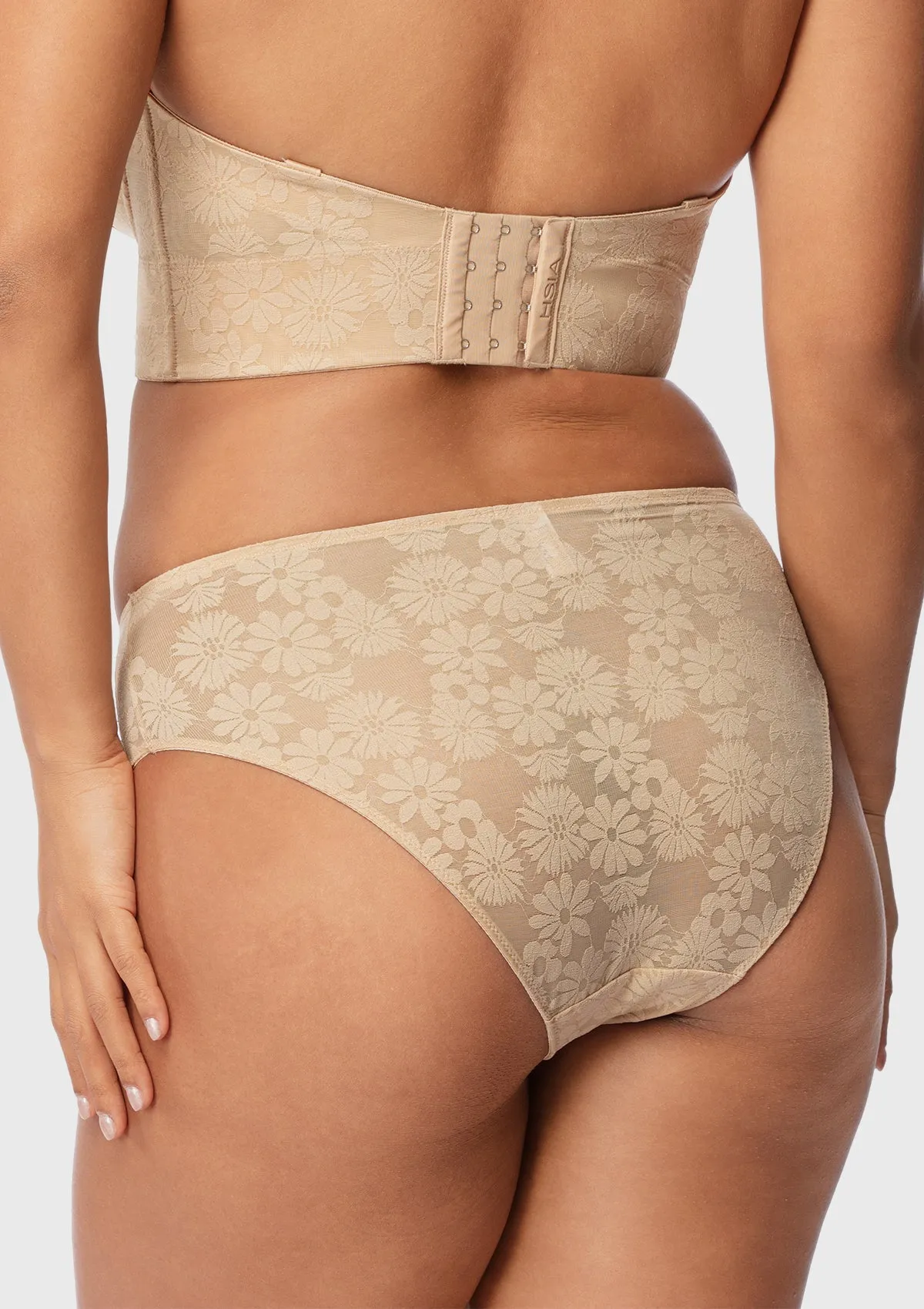 Daisy High-Rise Soft Comfort Natural Nude Lace Brief Underwear