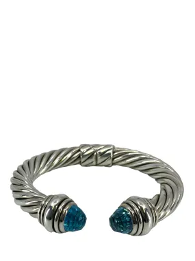 DAVID YURMAN Cable Classics 10mm Bracelet with Blue Topaz