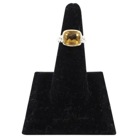 David Yurman Citrine Sterling Silver Gold Ring - USA 5