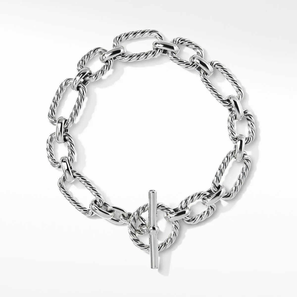 David Yurman Cushion Link Bracelet with Blue Sapphires