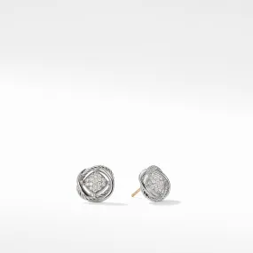 David Yurman Infinity Earrings with Diamonds 7MM