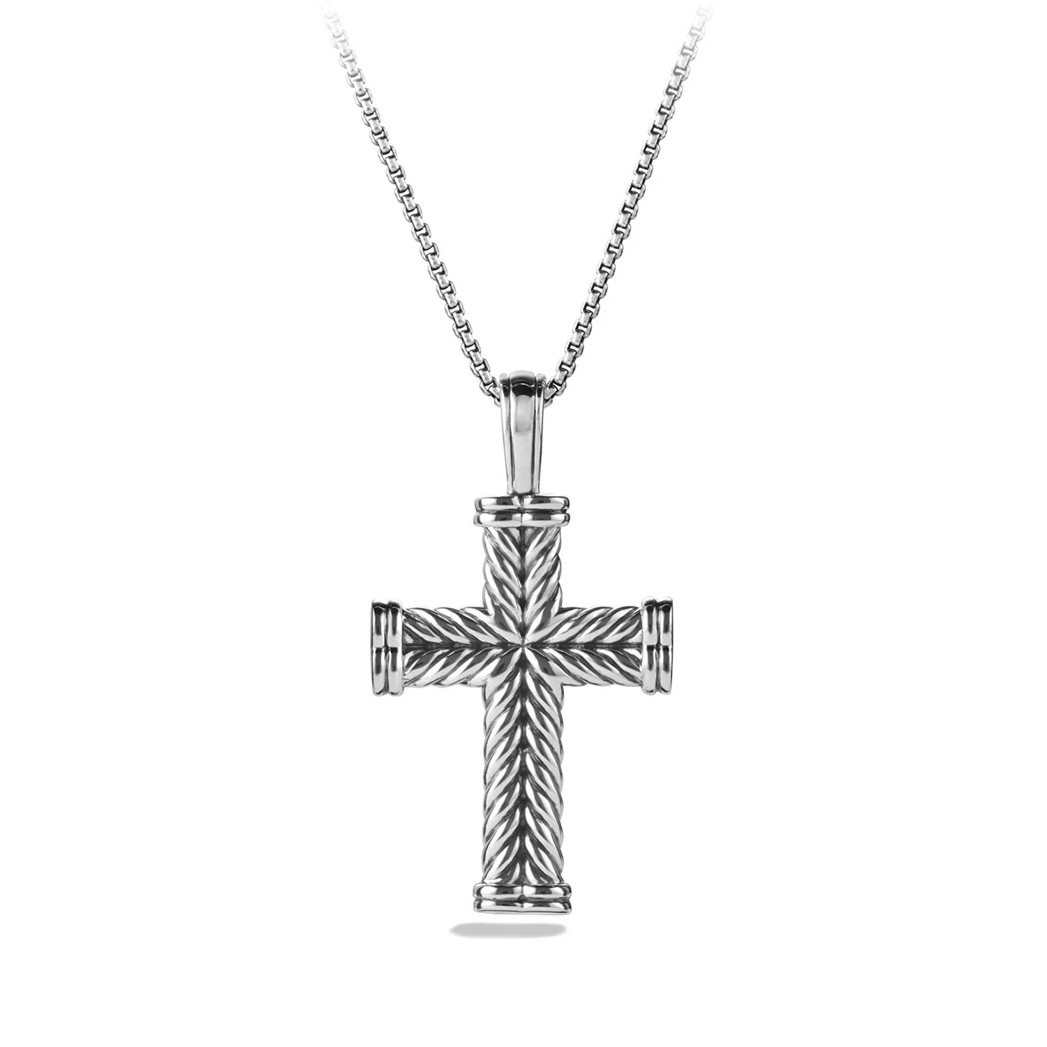 David Yurman Men's Chevron Cross 41 x 30MM