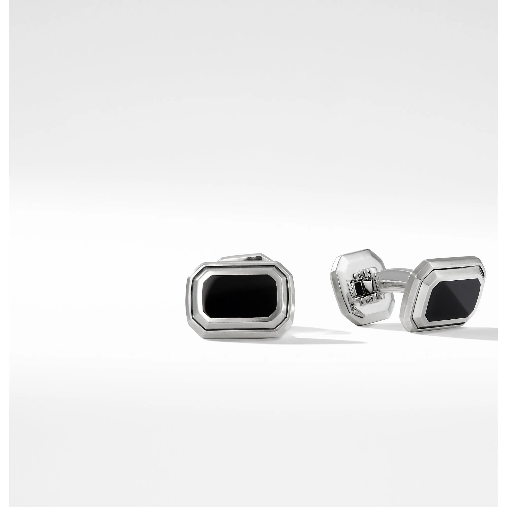 David Yurman Men's Deco Cufflinks with Black Onyx