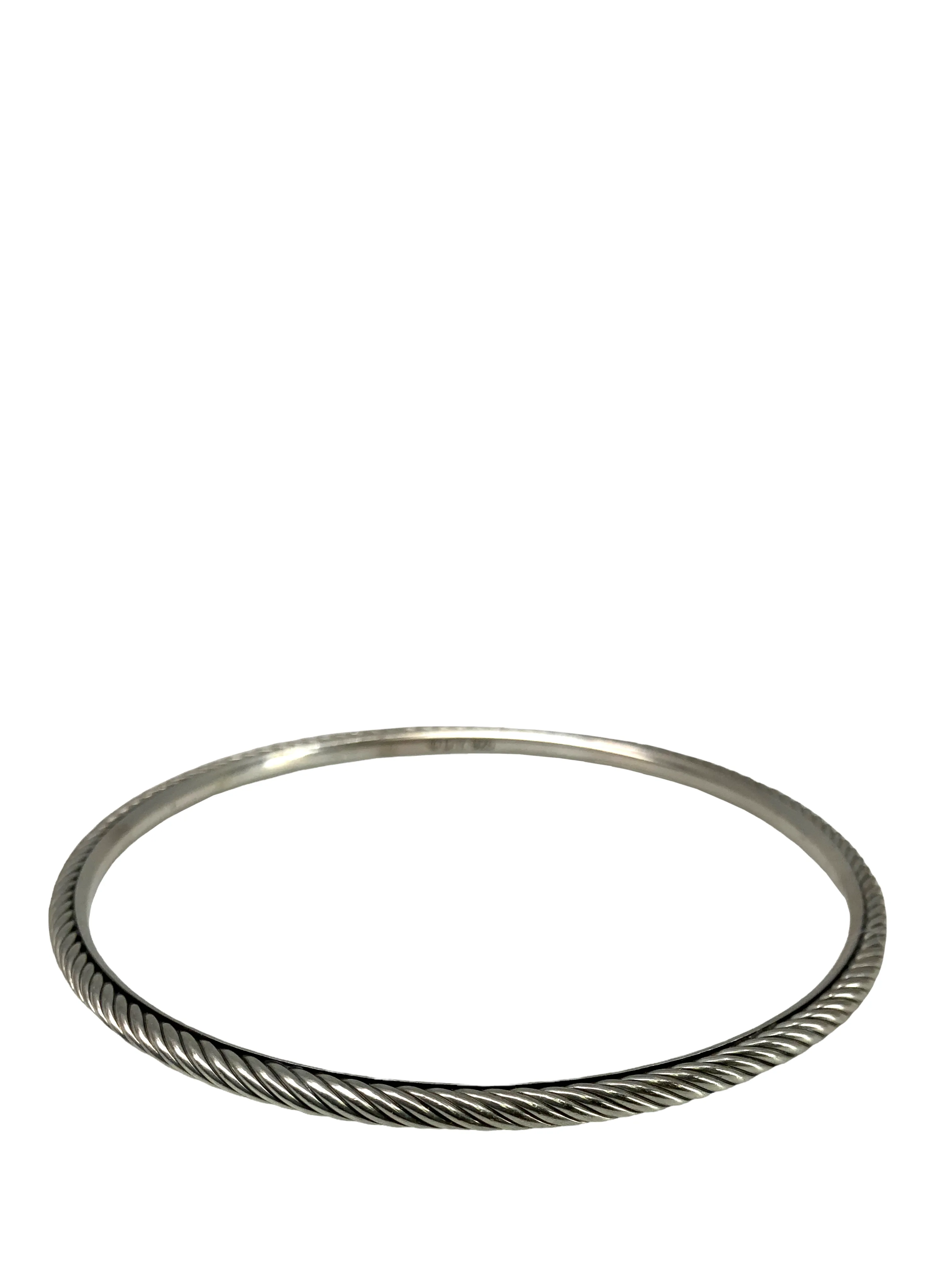 David Yurman Sterling Silver Cable Bangle Bracelet