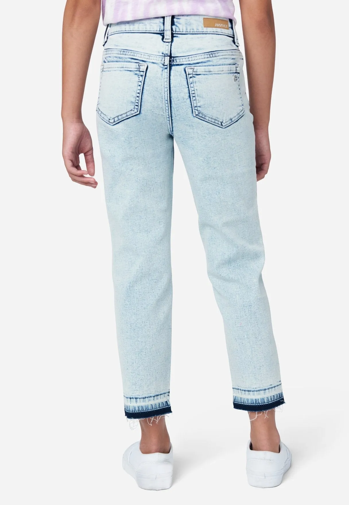 Destructed Mini Mom Jeans