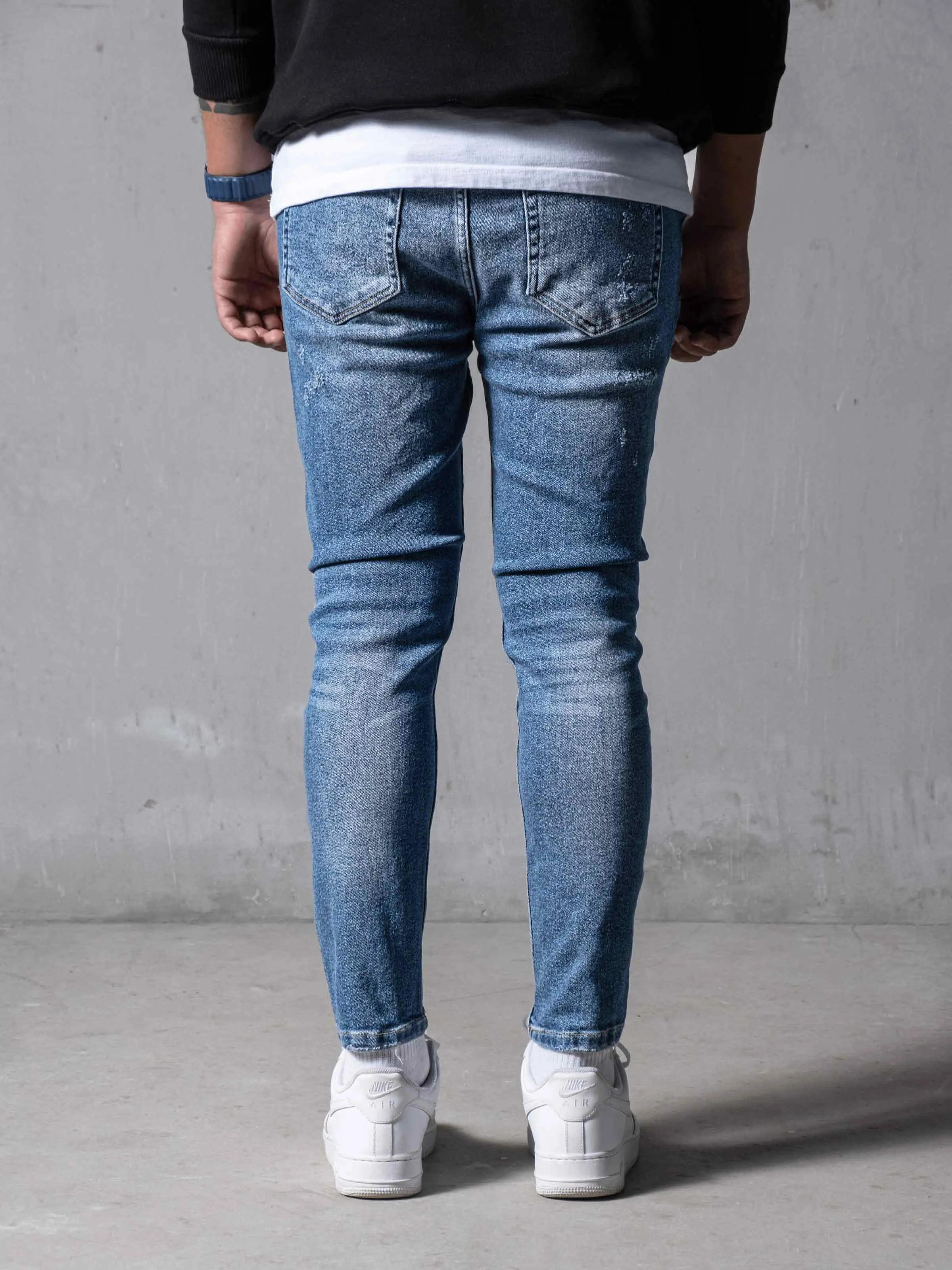 Distressed Denim Jeans