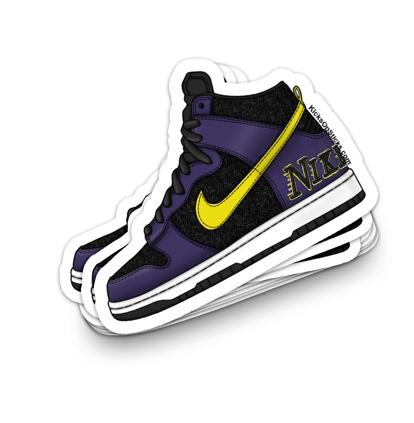 Dunk High "EMB Lakers" Sneaker Sticker