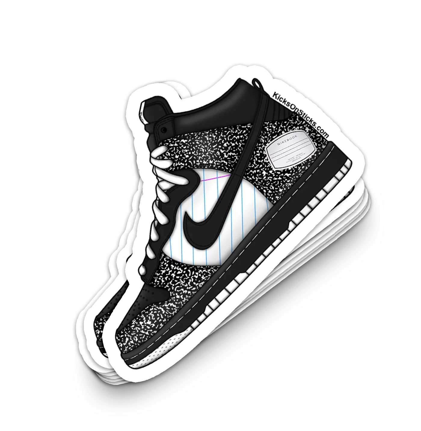 Dunk High "Nikebook" Sneaker Sticker