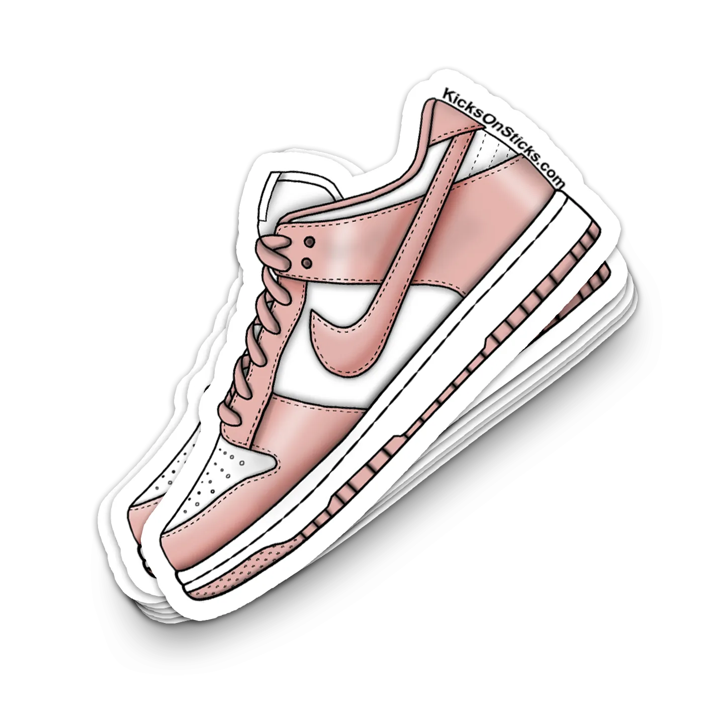 Dunk Low "Rose Whisper" Sneaker Sticker