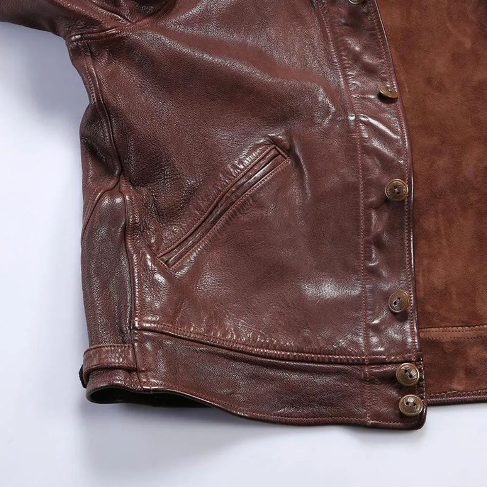 Einstein-style Goat Leather Jacket