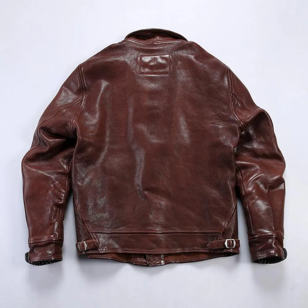 Einstein-style Goat Leather Jacket