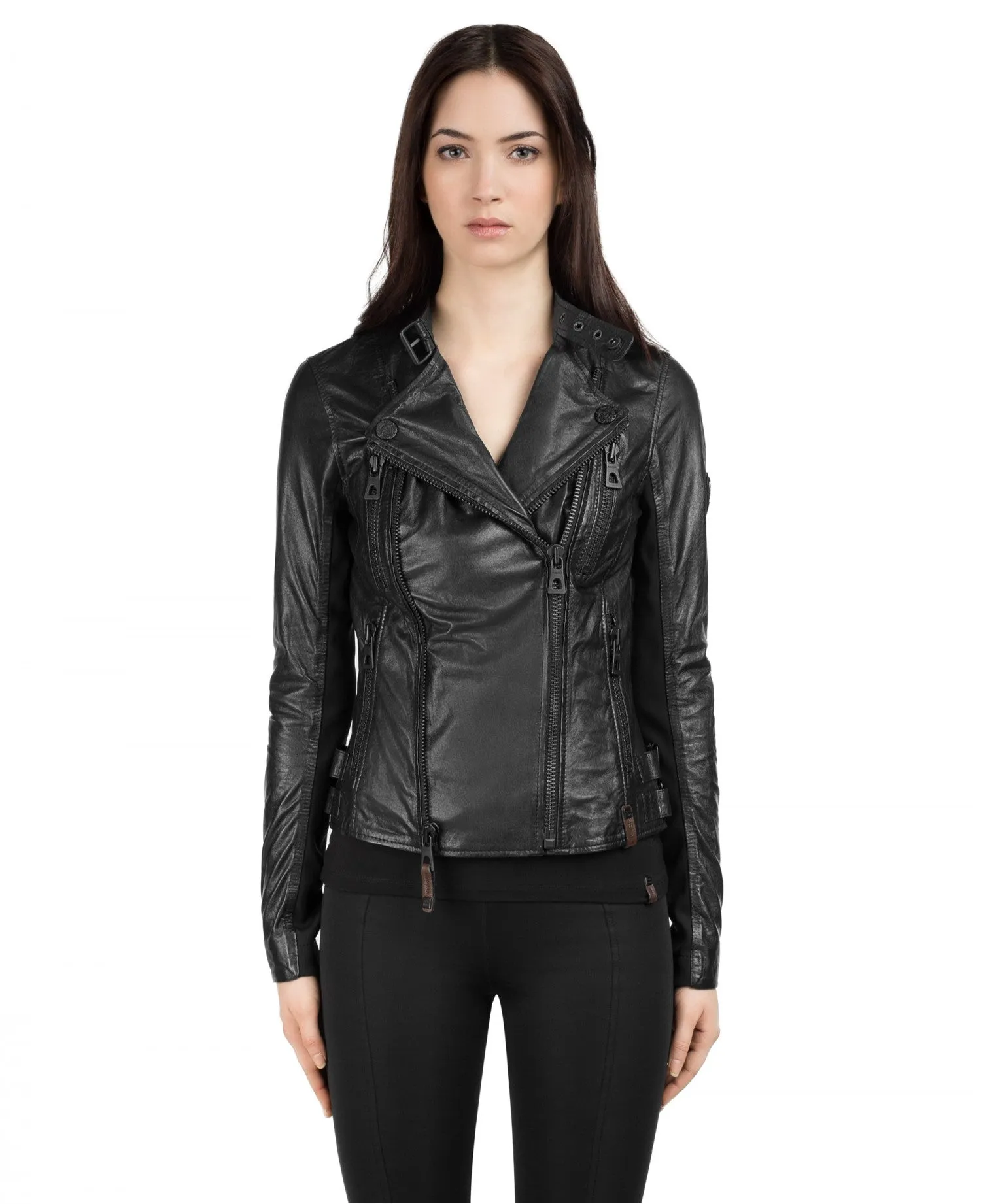 Elsa Leather Biker Jacket