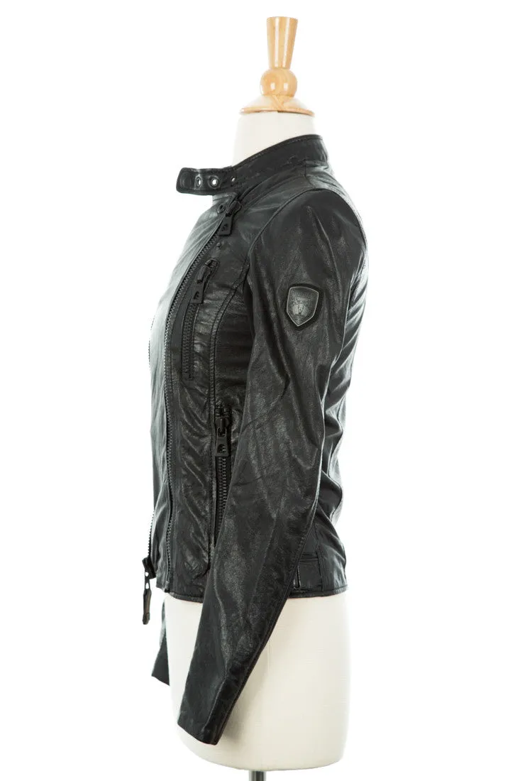 Elsa Leather Biker Jacket