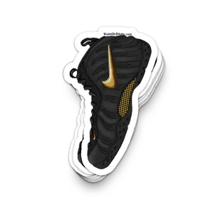 Foamposite Pro "Black Metallic Gold" Sneaker Sticker