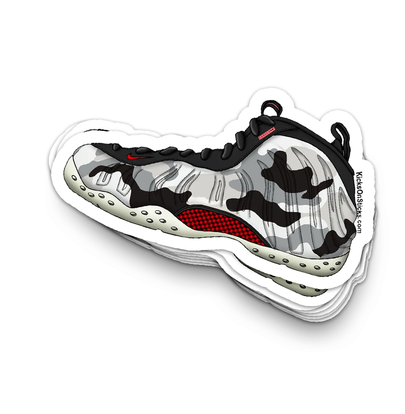 Foamposite "Fighter Jet" Sneaker Sticker