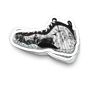 Foamposite "Shattered Backboard" Sneaker Sticker