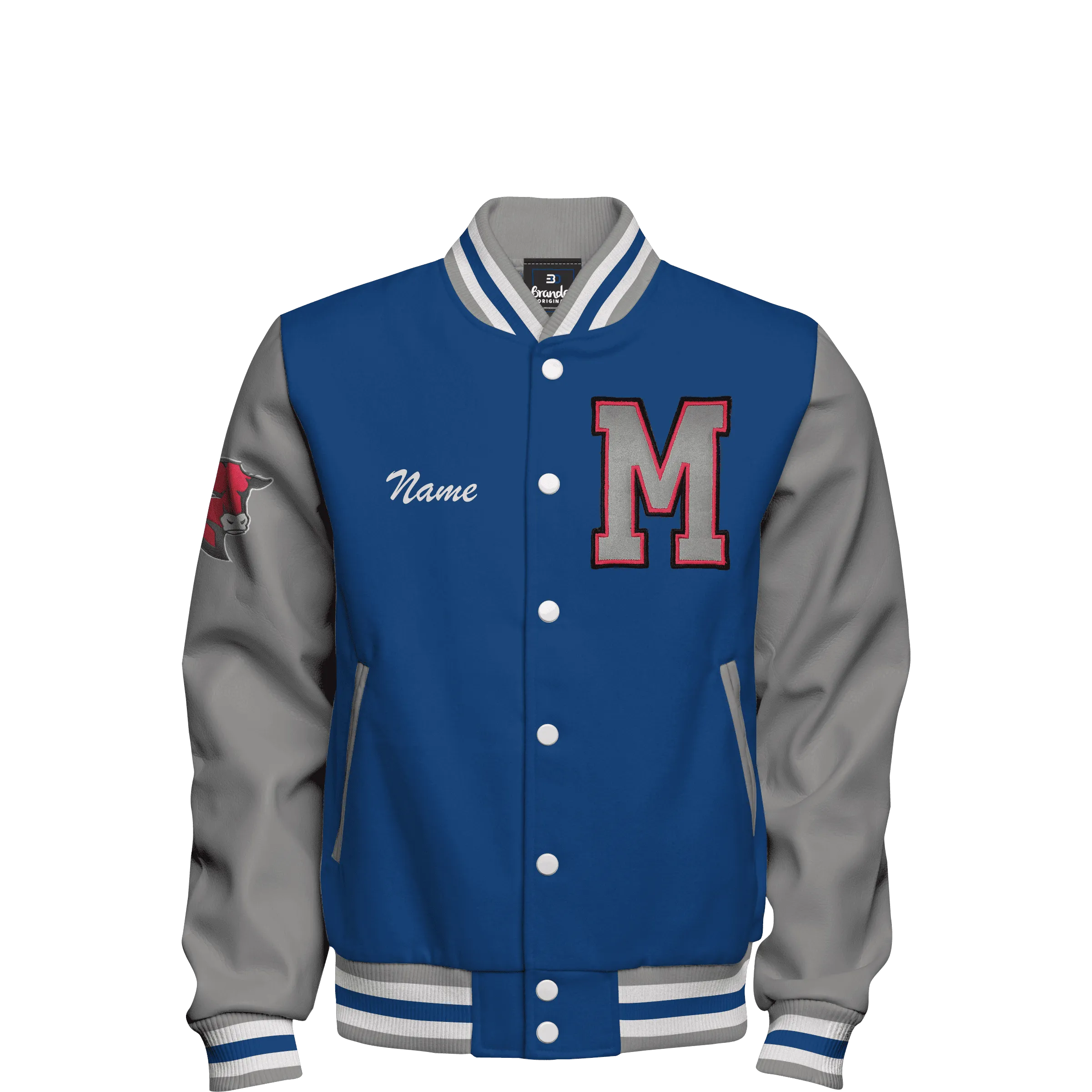 Genuine Leather & Wool Letterman Jacket Copy