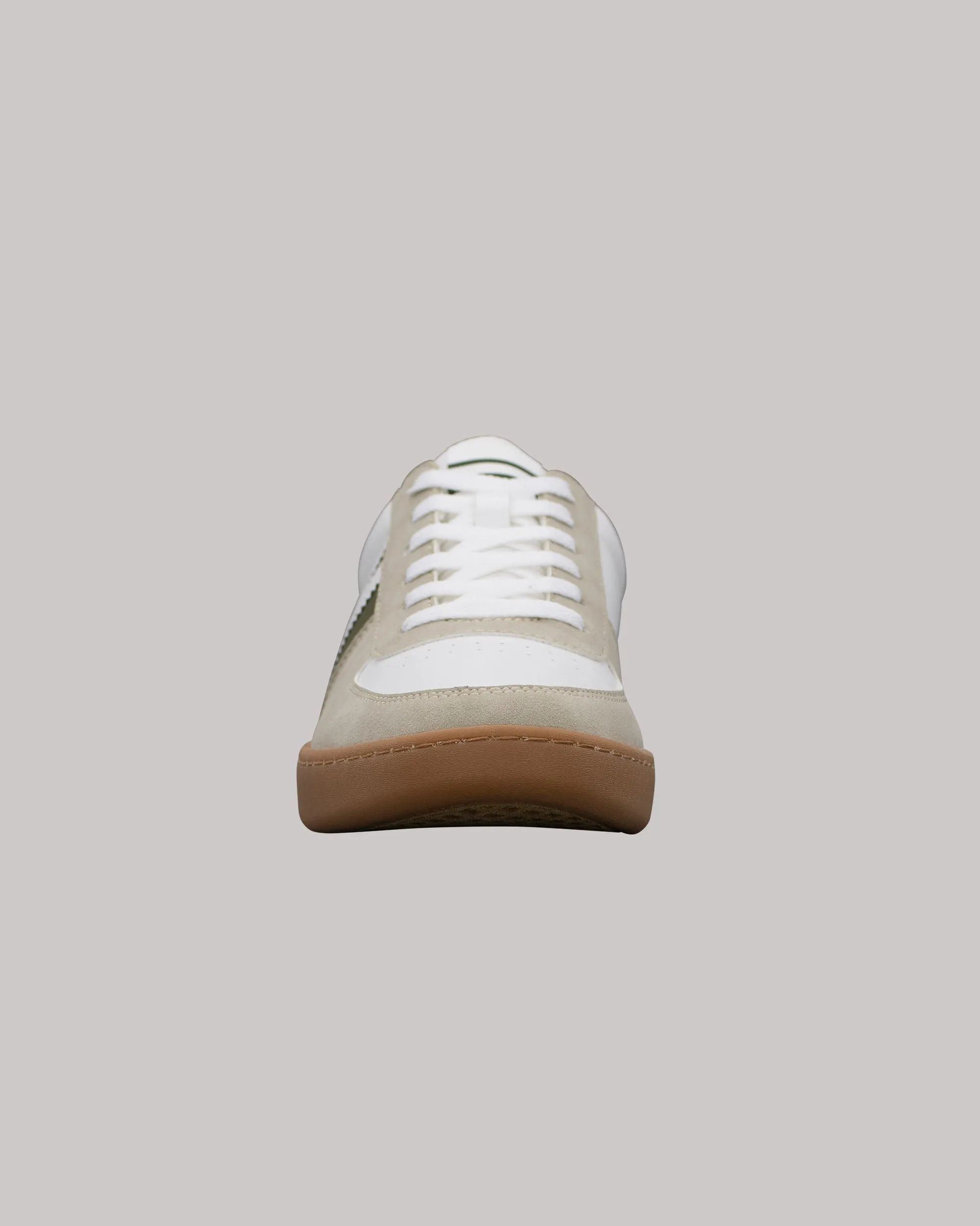 Hyde Olive Stripe Sneaker - White