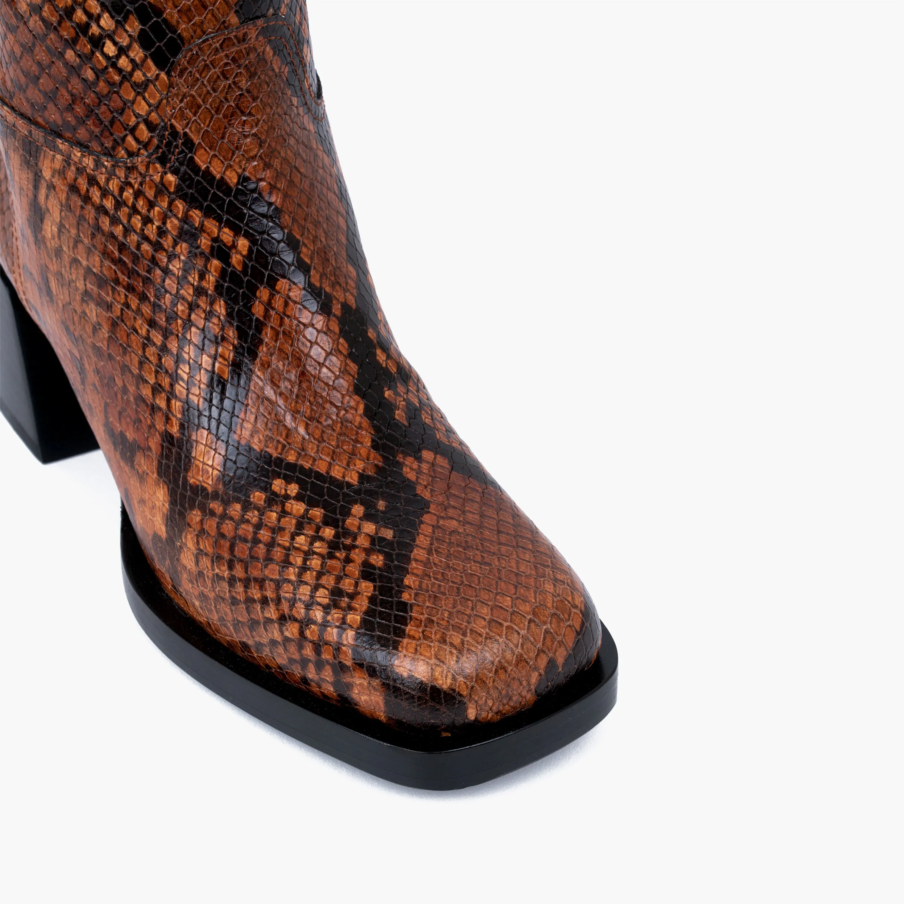 Joan High Boot Caramel Python