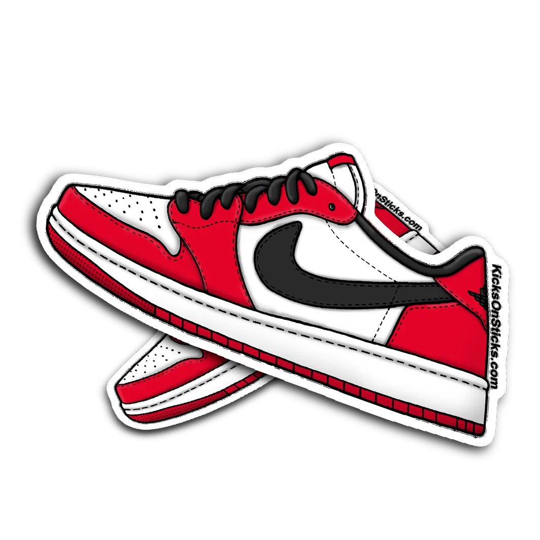 Jordan 1 Low "Chicago" Sneaker Sticker