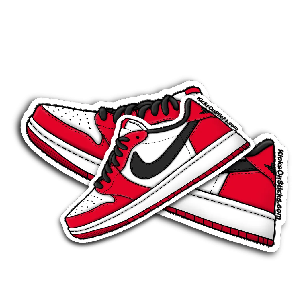 Jordan 1 Low "Chicago" Sneaker Sticker