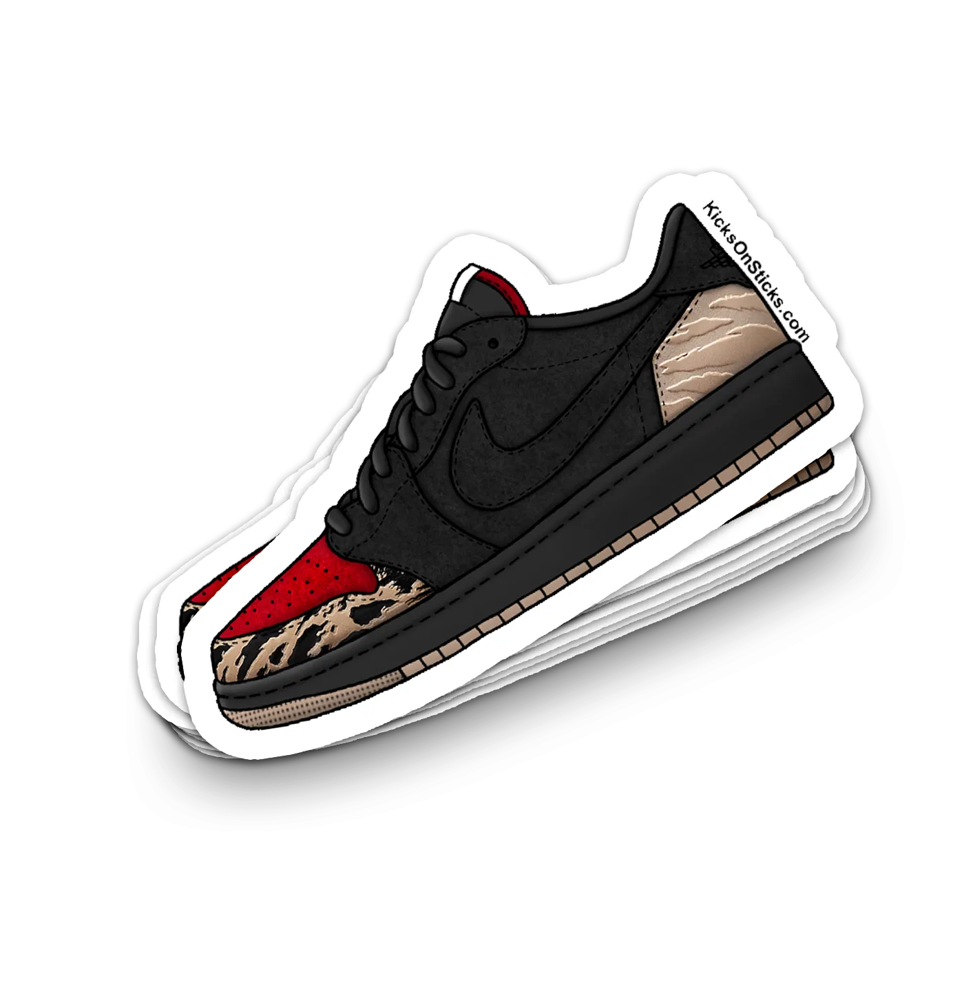 Jordan 1 Low "Solefly" Sneaker Sticker