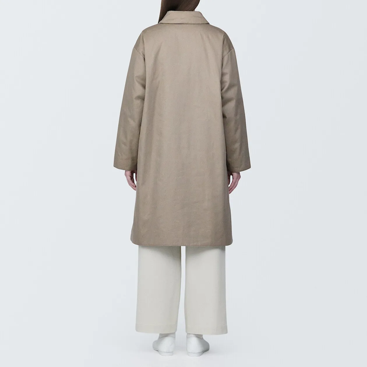 Kapok Blend Padded Long Coat